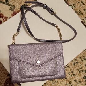 Kate Spade Purple Glitter Clutch